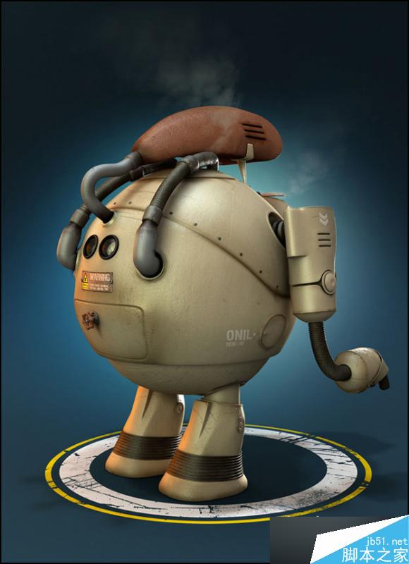 3DSMAX制作機器人 武林網(wǎng) 3DSMAX建模教程