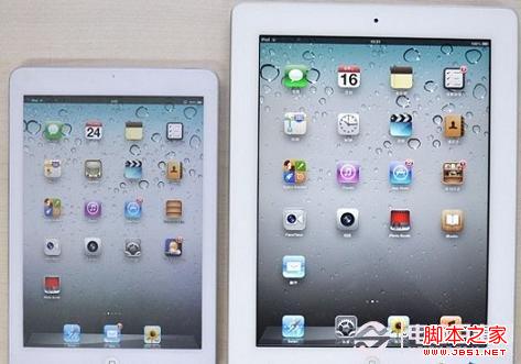 iPad Mini與iPad3正面外觀(guān)對(duì)比