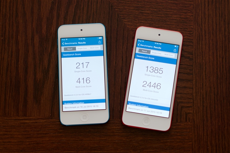 新iPod Touch詳細性能測試：玩游戲不輸iPhone 6