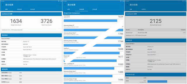 小米平板3跑分多少？聯(lián)發(fā)科MT8176小米平板3性能測試
