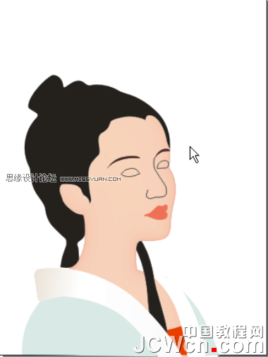 CorelDRAW鼠繪教程：繪制著名詞人李清照,破洛洛