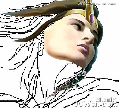 CorelDRAW巧用網格工具繪制惡魔谷插畫,