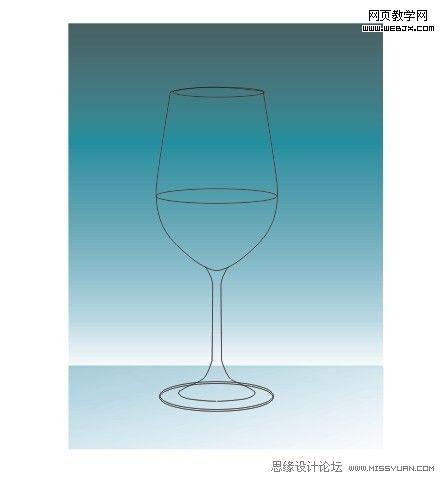CorelDRAW教程:制作高雅的高腳紅酒杯