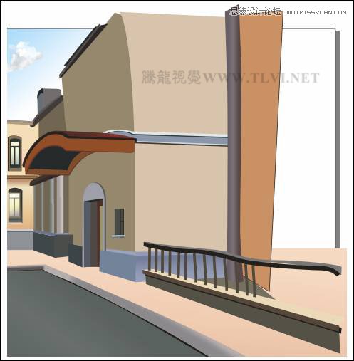 CorelDRAW繪制街道場景教程之歐洲小鎮(zhèn),破洛洛