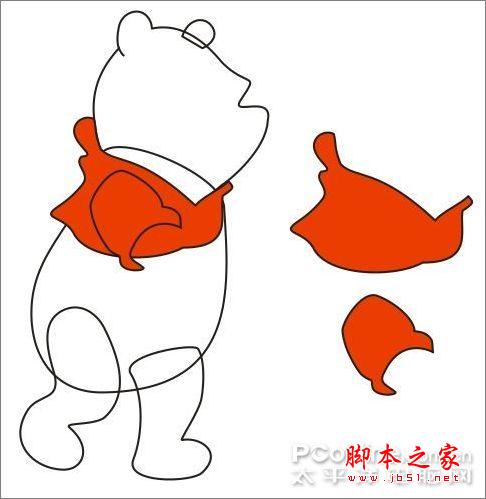 Coreldraw繪制可愛的小熊維尼教程