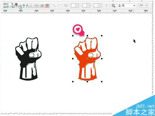 CDR如何快速描圖？