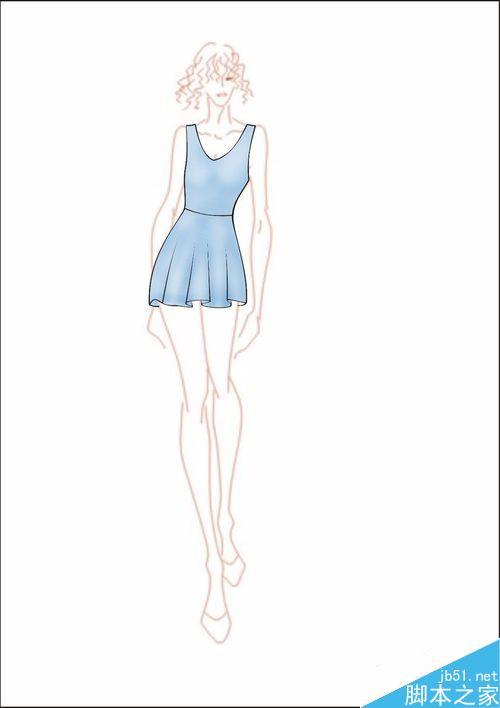 怎樣用CDR+PS畫服裝效果圖？