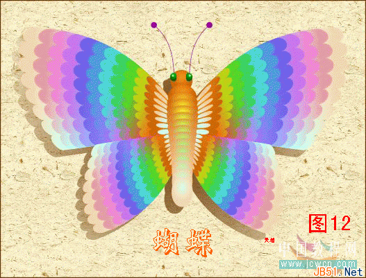 Coreldraw手繪教程：打造美麗翩躚蝴蝶夢_中國教程網