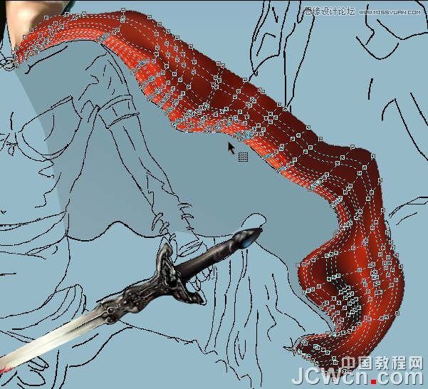 CorelDRAW巧用網格工具繪制惡魔谷插畫,