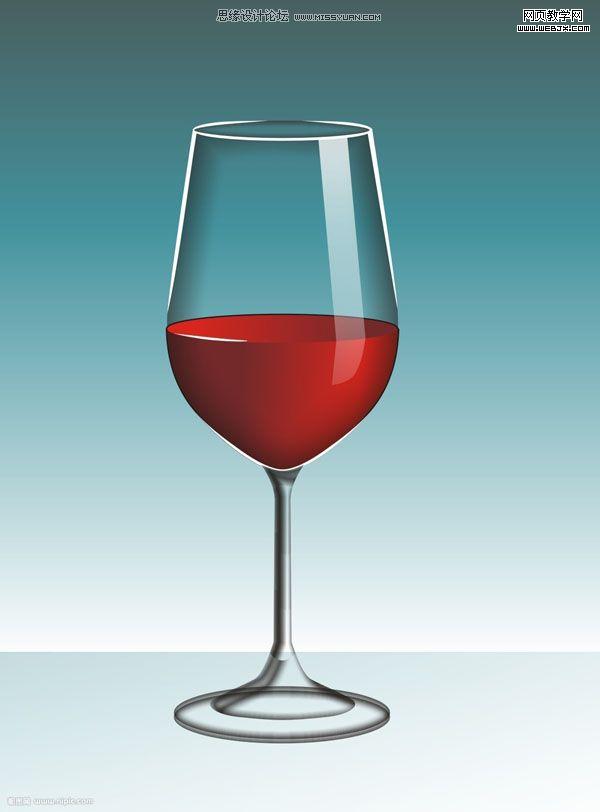 CorelDRAW教程:制作高雅的高腳紅酒杯