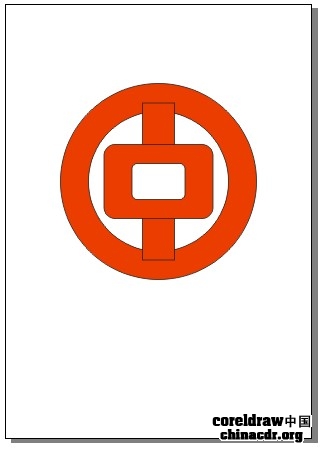 CDR繪制中國(guó)銀行標(biāo)志教程 武林網(wǎng) CDR實(shí)例教程