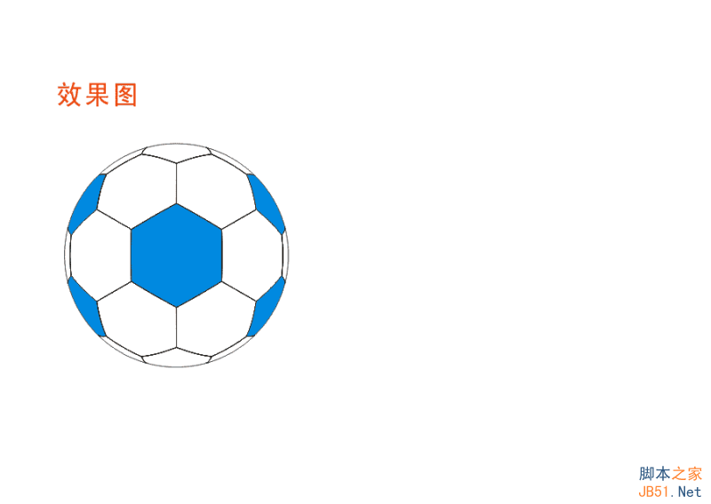 cdr簡單繪制足球 武林網 CDR實例教程