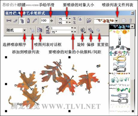 使用CorelDRAW中的藝術筆工具,破洛洛