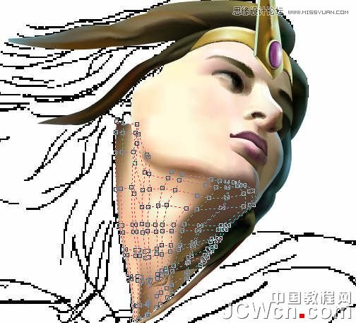 CorelDRAW巧用網格工具繪制惡魔谷插畫,