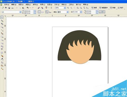 用CorelDRAW怎么繪制櫻桃小丸子（貝塞爾工具）