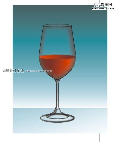 CorelDRAW教程:制作高雅的高腳紅酒杯