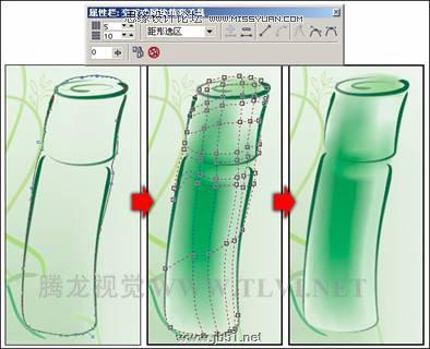 使用CorelDRAW繪圖具有水墨畫效果的《香水廣告》,PS教程,思緣教程網