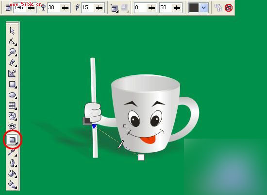 Coreldraw9繪制可愛卡通杯子教程 武林網(wǎng) CorelDraw實例教程