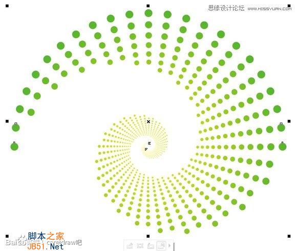 CorelDraw制作漂亮圓點螺旋狀效果