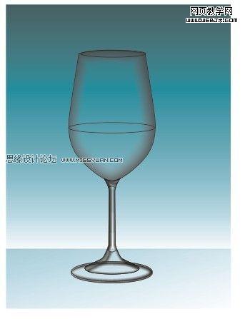 CorelDRAW教程:制作高雅的高腳紅酒杯