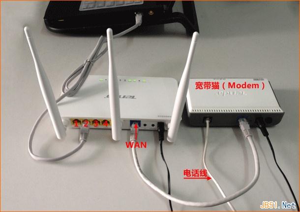 電話線上網時路由器的安裝方法