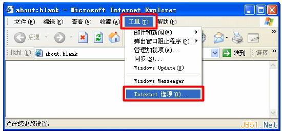 Internet選項