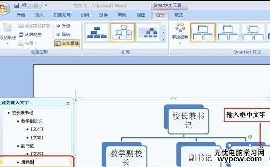 怎樣在Word2007中插入組織結構圖