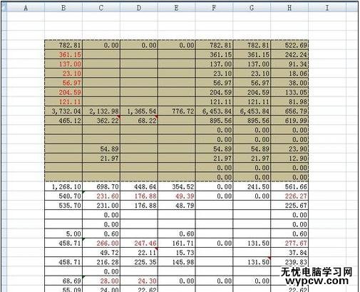 excel2007 設置打印區域的教程