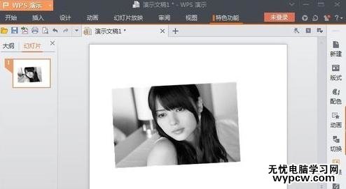 怎么在wps演示中處理圖片