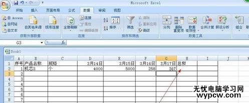 在excel中對(duì)數(shù)據(jù)進(jìn)行統(tǒng)計(jì)的步驟