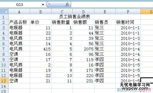 excel表格數(shù)據(jù)透視表創(chuàng)建教程