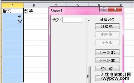 excel2010用數(shù)據(jù)清單錄入數(shù)據(jù)的教程