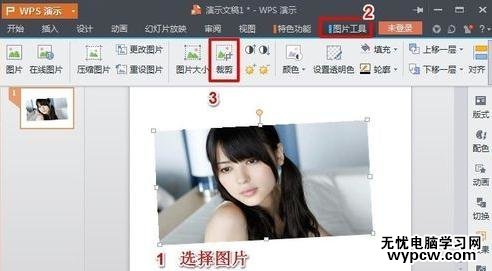 怎么在wps演示中處理圖片