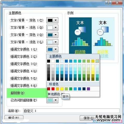 powepoint如何改變超鏈接顏色