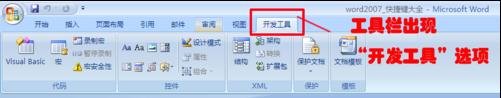 word2007添加單選框和復選框的兩種方法