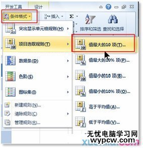 excel2010數據篩選出最大的數據方法