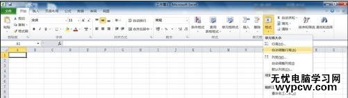excel2010設(shè)置寬度的方法