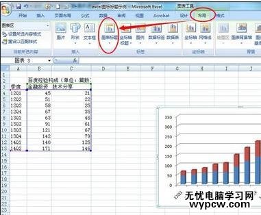 excel2007 添加圖表標(biāo)題的教程