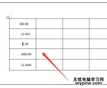 Word中進(jìn)行表格數(shù)字設(shè)置水平居中的操作方法