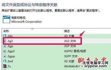 win10請在默認程序 控制面板中創建關聯設置方法二步驟2
