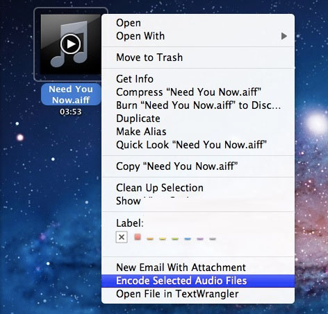  MAC OS Lion下將音頻文件轉換為m4a格式的技巧