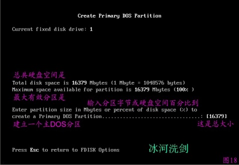 FDISK硬盤分區圖解教程-武林網