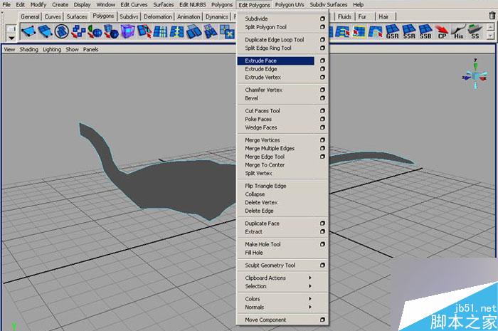 MAYA 7.0恐龍建模教程 武林網 MAYA建模教程