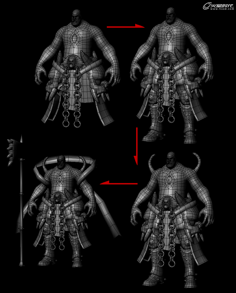 MAYA制作游戲武士角色 武林網(wǎng) MAYA角色動畫教程