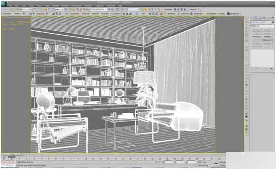 3DSAMX制作典雅書房 武林網(wǎng) 3DSMAX室內(nèi)設(shè)計教程