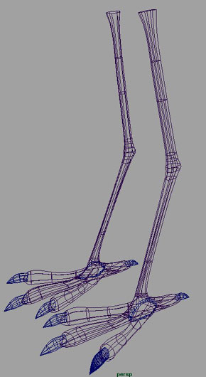 maya鳥類建模