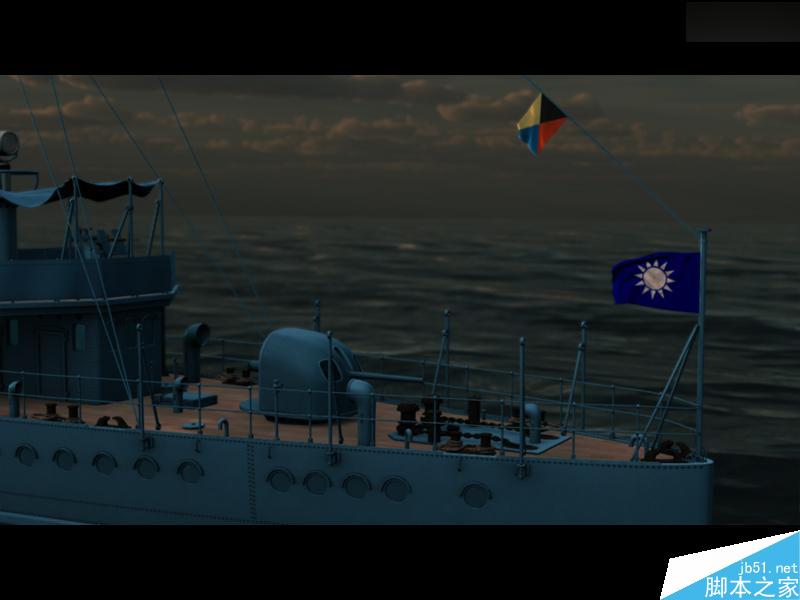 MAYA渲染中山艦教程 武林網 MAYA渲染教程