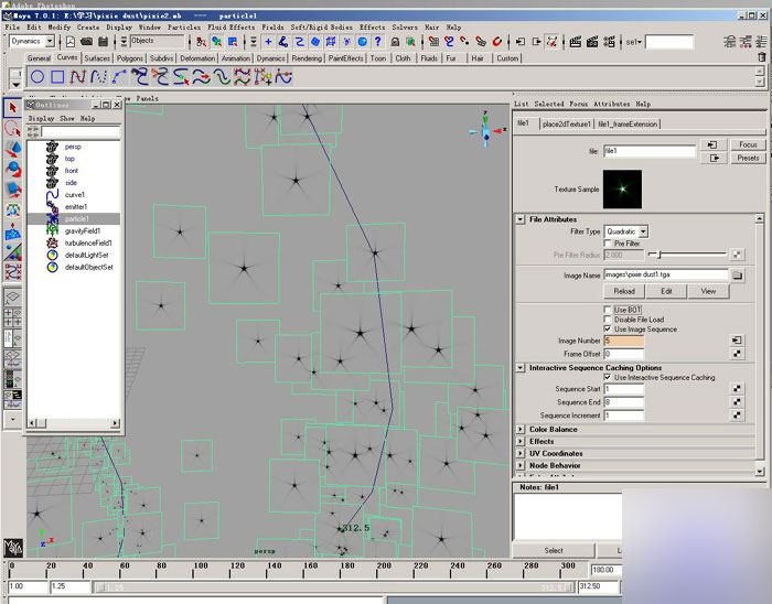 maya2008制作奇幻星璨特效教程 武林網 MAYA角色動畫教程