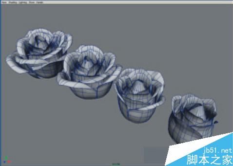 maya7.0玫瑰花建模教程 武林網(wǎng) MAYA材質(zhì)燈光