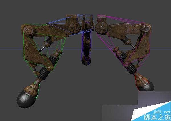 maya制作一架鋼鐵機械 武林網 maya建模教程